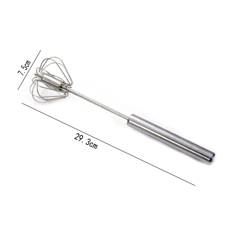 Effortless Mixing with Stainless Steel Hand Pressure Semi-automatic Egg Beater